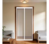 Magnetic Fly Screen Door 190 x 170 cm Keeps Bugs Out, Lets Fresh Air in, No Gap, Snap Shut Automatically, Hands Free Fly Curtains for Door for Living Room, Bedroom, Patio, White