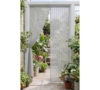 Magnetic Fly Screen Door 210 x 291 cm Full Frame Magic Tape Kid and Pet Friendly Duty Door Screen Keep Bugs Out & Lets Fresh Air in Easy to Install Without Drilling, Grey