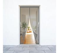 Magnetic Fly Screen Door 300 x 100 cm No-Drill Easy Installation Automatically Closes Powerful Magnets Double Door Screen Curtain for Patio Doors Balcony Sliding, Grey