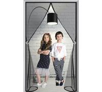 Magnetic Fly Screen Door 60x190cm Heavy Duty Hands Free Mesh Anti Mosquito Mesh Curtain Install Without Drilling Self Sealing Mosquito Keep Fresh Air in Black