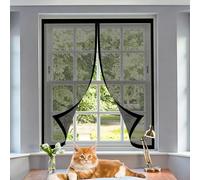 Magnetic Fly Screen Door 63 x 160 cm Keep Pets Indoor, Allow Fresh Air Flow, Hands-Free No-Drill Easy Installation Fly Screens Doors Nets for Living Room, Bedroom, Patio, Black