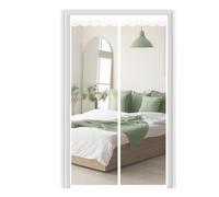 Magnetic Fly Screen Door 85x230cm White Anti Mosquito Mesh Fly Curtain, Hands Free Bug Fly Screens Net, Shuts Automatically, Mosquito Net for Bedroom/Balcony/Kitchen