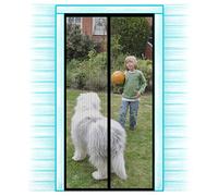 Magnetic Fly Screen Door 90x210cm Heavy Duty Mesh Window Curtain for Patio Balcony Garden Powerful Magnets Automatically Close Easy to Install Black