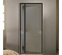 Magnetic Fly Screen Door Adjustable in/Out Opening High-Density Fiberglass Mesh for Patio Polyester Fabric for Front/Back Doors A 110x210cm