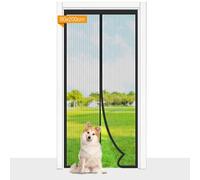 Magnetic Fly Screen Door, Cloudgree 80x200 cm Fly Insect Screen Door Screen Mesh Curtain with Powerful Magnets and Full Frame Hook&Loop, Insect Protection Door No Gap, Keep Bugs Out Lets Fresh Air in