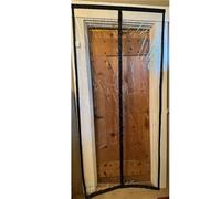 Magnetic Fly Screen Door Curtain - Self-Closing Insulated Transparent Design for Kitchen Bedroom AC Room - 210cm High x 90cm Wide Easy Install Bug-Proof