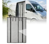 Magnetic Fly Screen Door for VW T5 T6 Campervan, 71 × 52inch Motorhome Mesh Net with Full Length Dual Zip and Magnetic Closure, Van Sliding Door Insect Screen, Fibreglass Mesh Camping Accessories