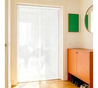 Magnetic Fly Screen Door, Hands-Free Closing Insect Screen with Full Frame Adhesive Strips for Living Room, Kitchen, Patio, 160 x 225 cm, Easy Installation