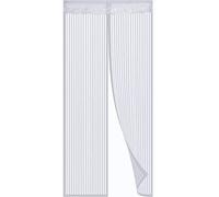 Magnetic Fly Screen Door, Heavy Duty Bug Mesh Curtain with Powerful Magnets and Full Frame Magic Tape, Keep Bugs Out Let Fresh Air in -_70cm*200cm White