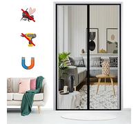 Magnetic Fly Screen Door, Insect Protection Fly Curtain Close Automatically, Easy to Install, for Porch Balcony Living Room-Black-A|| 70x220cm(27x86inch)