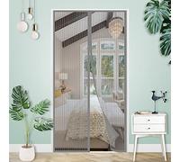Magnetic Fly Screen Door Insect Repellent Mesh Auto-Close Mosquito Net for Balcony & Patio - Grey B 155x245 cm (61x96 in) - Effective Bug Protection