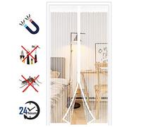 Magnetic Fly Screen Door, Keep Insects Out Mosquito Door Screen Mesh Curtain, Without Drilling Top to Bottom Seal Automatically, for Patio, Balcony