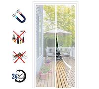Magnetic Fly Screen Door, Keep Insects Out Mosquito Door Screen Mesh Curtain, Without Drilling Top to Bottom Seal Automatically, for Patio, Balcony