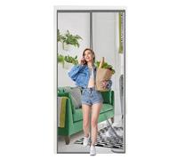 Magnetic Fly Screen Door,Magnetic Screen Door,Heavy Duty Bug Mesh Curtain with Powerful Magnets,Anti Mosquito Mesh Fly Curtain,Anti-Tearing Mosquito Door Net,Easy to Install,95x205cm,Grey