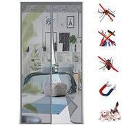 Magnetic Fly Screen Door, Mosquito Net Curtains for Doors, Folding and Automatically Closing Magnetic Screen Doors to Prevent Insects from Passing Through, Easy to Install, for Corridors/Doors