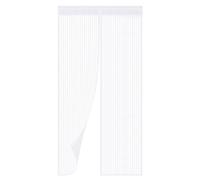 Magnetic Fly Screen Door, Rainberg Heavy Duty Bug mesh Curtain with Powerful Magnets and Full Frame Magic Tape, Insect Protection Door no Gap, Keep Bugs Out. (White, 90 x 210 cm)