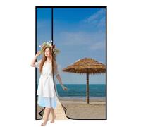 Magnetic Fly Screen Door,Reversible Left or Right Side Opening,Heavy Duty Bug Mesh Curtain with Powerful Magnets & Full Frame Magic Tape,Anti Mosquito Mesh Fly Curtain,Keep Bugs Out,160x235cm,Black
