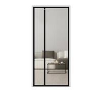 Magnetic Fly Screen Door Reversible Left Right Side Opening Keep Bugs Out Heavy-duty Mesh Easy Entry Porch Bedroom Living Room Net Screen Door(Black,85X200cm)