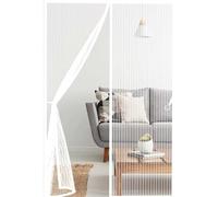 Magnetic Fly Screen for Doors 151 x 243 cm Durable, Keeps Bugs Out, Kid and Pet Friendly Heavy Duty Fly Curtains for Doors Hundreds of Sizes, Lets Fresh Air in, White