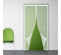 Magnetic Fly Screen for Sliding Doors 78 x 203 cm Anti Mosquito Heavy Duty Bug Mesh Curtain No Drilling Required Full Frame Magic Tape for Patio Front Back Door, White