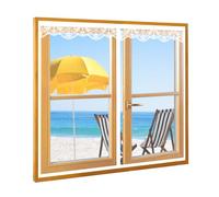 Magnetic Fly Screen for Window,Mosquito Net for Window,Keep Bugs Out&Lets Fresh Air in,Washable Mesh,Super Quiet,Shuts Automatically,Without Drilling,Top-to-Bottom Seal,Easy Installation for All Doors