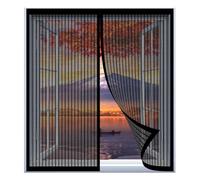 Magnetic Fly Screen for Windows 87 x 77 cm Easy Installation No Drilling Or Screwing Mosquito Net Window for Windows Nets to Keep Bugs Out, Black