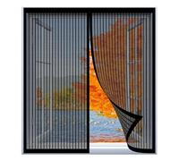 Magnetic Fly Screen Window 100 x 90 cm Easy Installation No Drilling Or Screwing Powerful Magnets for Windows Nets to Keep Bugs Out, Black