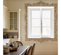 Magnetic Fly Screen Window 80 x 110 cm Selfadhesive Tape Mosquito Net for Window Easy Installation for Bedroom, Living Room, Kitchen Patio, White