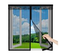 Magnetic Fly Screen Window 80x110cm,Self-Adhesive Fly Net for Windows, Easy Installation Window Screen Mesh Window Net to Keep Bugs Out,Black