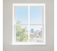 Magnetic Fly Screen Window Adjustable 115 x 120 cm with Selfadhesive Bug Net for Windows Easy Install for Window, Bedroom, Living Room, Kitchen Patio, White