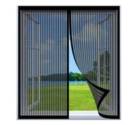 Magnetic Fly Screen Window Adjustable 40 x 95 cm Easy Installation No Drilling Or Screwing Anti Mosquito Mesh Curtain for Windows Nets to Keep Bugs Out, Black