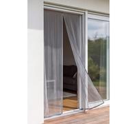 Magnetic Fly Screens 117 x 235 cm Frame Hook & Loop Hundreds of Sizes Fly Nets for Doors Keep Bugs Out & Lets Fresh Air in No Drill Installation Automatically Closes, Grey
