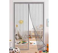 Magnetic Fly Screens 157 x 249 cm Frame Hook & Loop Hundreds of Sizes Duty Door Screen Keep Bugs Out & Lets Fresh Air in Easy to Install Without Drilling, Grey