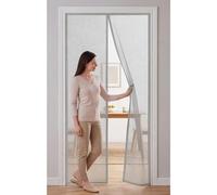 Magnetic Fly Screens 182 x 180 cm Frame Hook & Loop Hundreds of Sizes Duty Door Screen Keep Bugs Out & Lets Fresh Air in No Drill Installation Automatically Closes, Grey