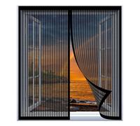 Magnetic Fly Screens 60 x 105 cm Easy Installation No Drilling Or Screwing Mosquito Net Window for Windows Nets to Keep Bugs Out, Black
