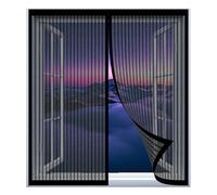 Magnetic Fly Screens 85 x 57 cm Easy Installation No Drilling Or Screwing Mesh Fly Curtain Mosquito Net for Windows Nets to Keep Bugs Out, Black