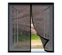 Magnetic Fly Screens 85 x 57 cm Easy Installation No Drilling Or Screwing Transparent Window Screen for Windows Nets to Keep Bugs Out, Black