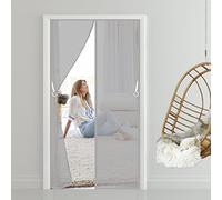 Magnetic Fly Screens Doors 70 x 210 cm Window Screen/Washable Mesh/Adjustable Net Anti Mosquito Mesh Curtain with mounting Accessories for Preventing Flies, Bees, Insects, Grey A