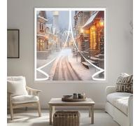 Magnetic Fly Screens for Curtain 58 x 104 cm Weatherproof Winter Warm Screen, Warm Winter, Windproof Waterproof Curtain for Windproof for Balcony, Patio, A