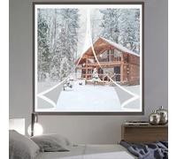 Magnetic Fly Screens for Curtain 68 x 66 cm Transparent, Cold and Noise Proof, Windproof Waterproof Auto Closing Thermal Magnetic Screen Curtain for Balcony, Patio, A