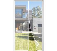 Magnetic Fly Screens for Doors 235x220cm Polyester Magnetic Automatically Seal Hands Free Anti Mosquito Net Keeps Bugs Mosquito Out Breezy Mesh Lets Fresh Air in Pet Friendly White