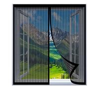 Magnetic Fly Screens for Windows 60 x 105 cm Easy Installation No Drilling Or Screwing Fly Screen Mosquito Magnetic Window Screen for Windows Nets to Keep Bugs Out, Black