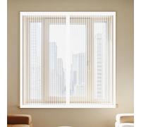 Magnetic Fly Screens Windows 100 x 120 cm Keep Fly Mosquito Out DIY Screen for Windows Easy Install for Living Room Bedroom Offfice, White