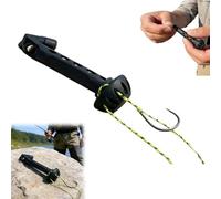 Magnetic Fly Threader, Fly Fishing Threader Tippet Threader Tool with Strong Magnet, Easy Rigging for Small Flies & Hooks, Essential Angler Accessory for Stream River Bank (Yellow-1 PC)