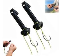 Magnetic Fly Threader, Fly Roost 2.0 Magnetic Rigging Tool and Holder Knot Assist for Threading Hooks Fishing Accessory to Easily Rig Small Flies & Tippet on Water (2pcs)