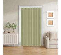 Magnetic Foldable Door Curtain Accordion Design Blackout Perfect for Room Dividers & Doors Green Size W260xH210cm - Home Decor Solution