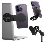 Magnetic Foldable Phone Stand for Desk & Universal Tesla Car Navigation Mount Holder Cradle with Secure Grip, 360° Rotation, Fast Charging Compatible for Office Home Travel