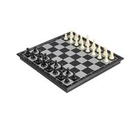 Magnetic Folding Chess Set Portable Travel Board Game Educational Toy for Adults and Kids Gifts for Men Women 20 * 20 * 2cm(Black white)