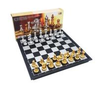 Magnetic Folding Chess Set with Classic Design, Enlightenment Game for Kids Beginners & Adults