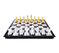 Magnetic Folding Chess Set with Personalized Board & 32 Standard Pieces, Educational Gift